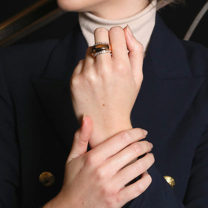 Chopard La Strada diamonds and gold ring