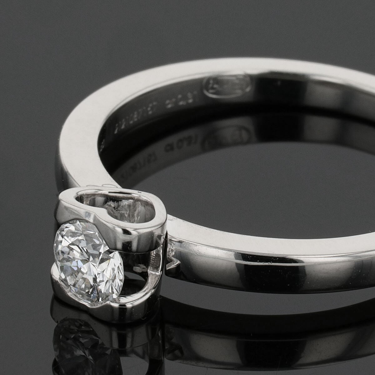 Chopard platinum and diamond ring