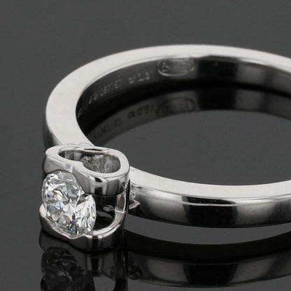Chopard platinum and diamond ring