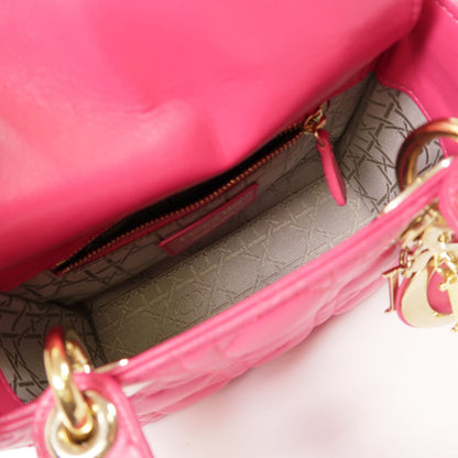 Dior Lady Dior Mini Raspberry Pink