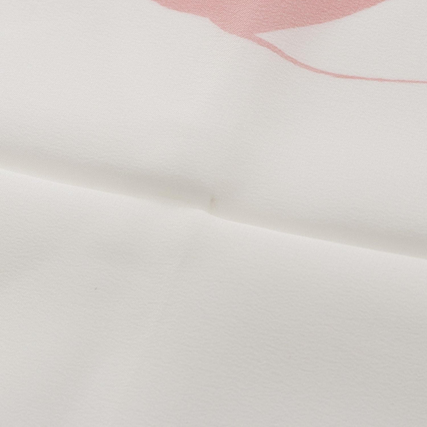 Chanel White Pink Scarf Silk