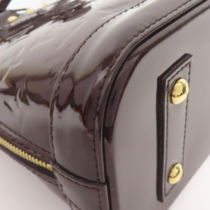 Louis Vuitton Vernis Alma Bb Handmade Shoulder Bag Red Amarante 2way Shoulder Bag M 91678