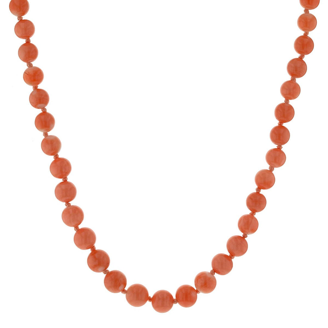 Coral, gold and diamonds necklace