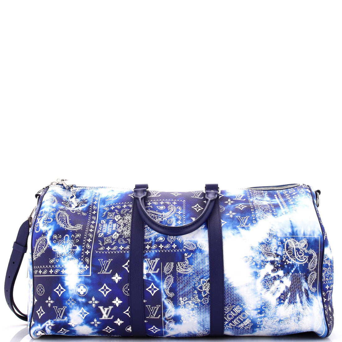 Louis Vuitton Keepall Bandouliere Bag Limited Edition Monogram Bandana Leather 50
