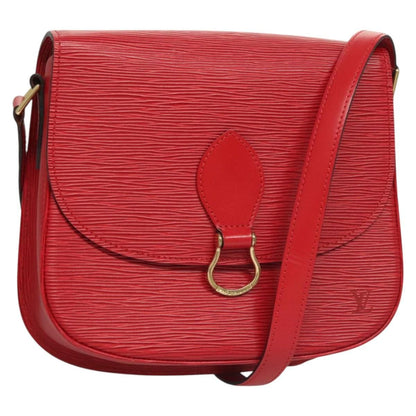 Louis Vuitton Epi Saint Cloud Gm Shoulder Bag Red M 52197 Lv Auth
