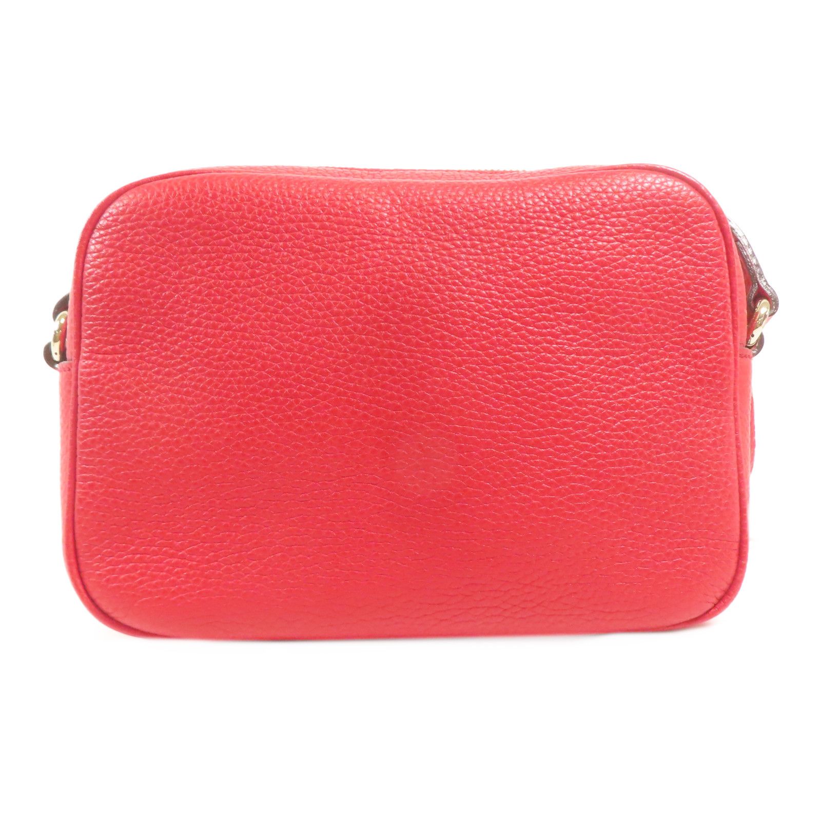 Gucci Leather Soho Disco Shoulder Bag Red Leather 308364