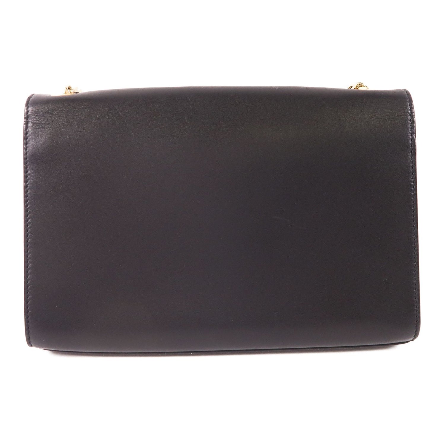 Saint Laurent Cowhide Leather Shoulder Bag Black Calfskin (cowhide) 470428