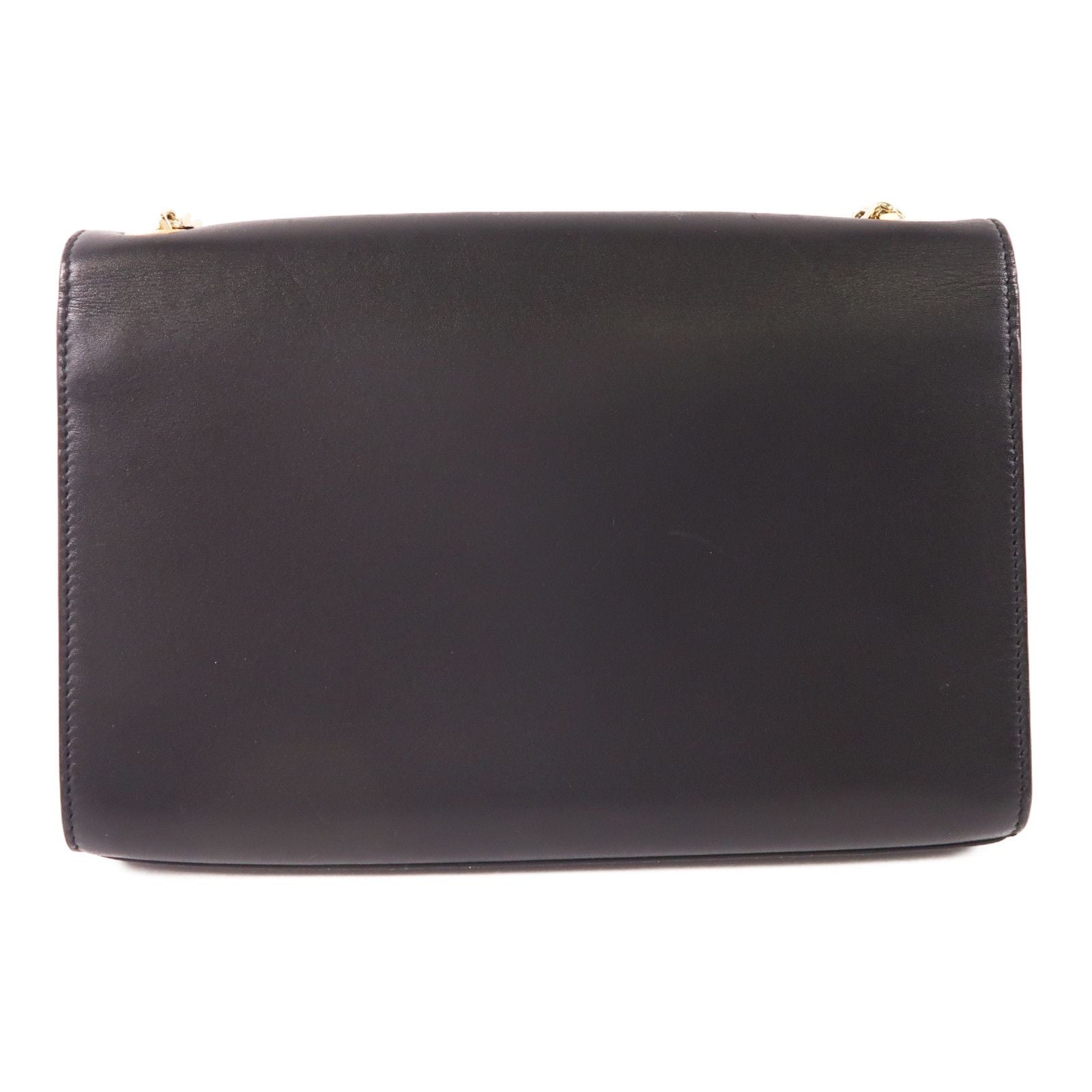 Saint Laurent Cowhide Leather Shoulder Bag Black Calfskin (cowhide) 470428