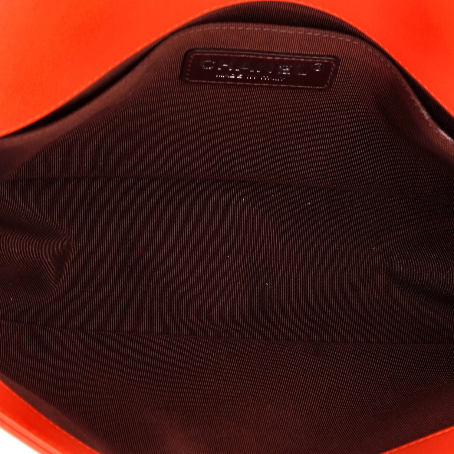 Chanel Boy Flap Bag Chevron Wrinkled Lambskin Old Medium