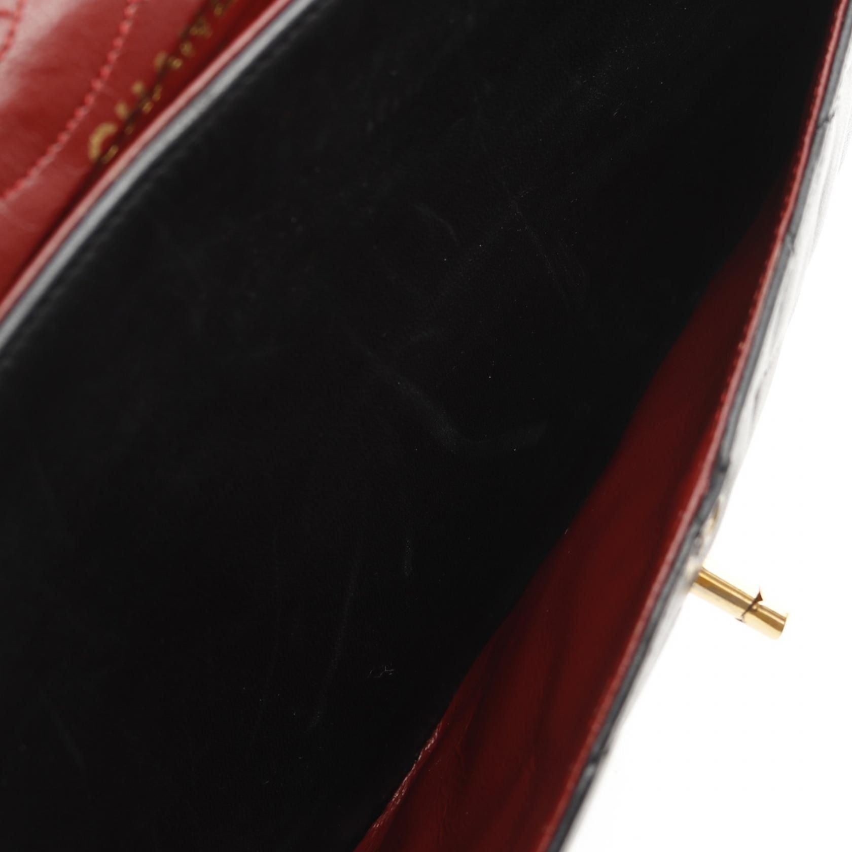 Chanel Matelasse W Flap Shoulder Bag Lambskin Black