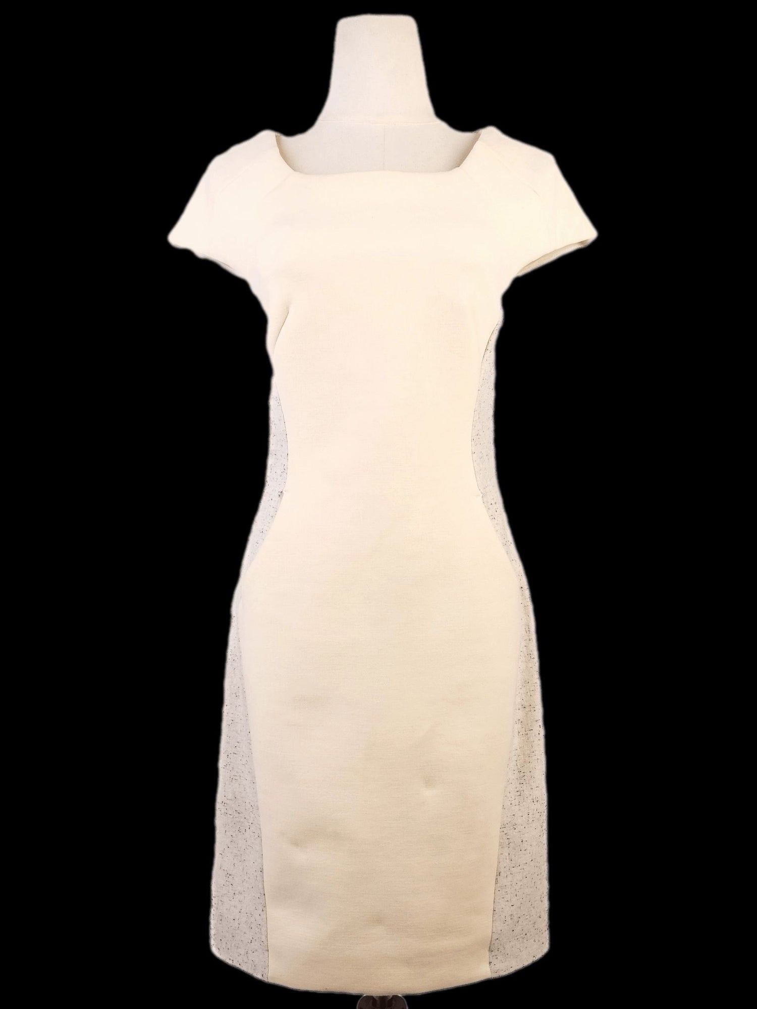 Average Rag&amp;Bone Yellow Wool Dress XS with Textured Panels