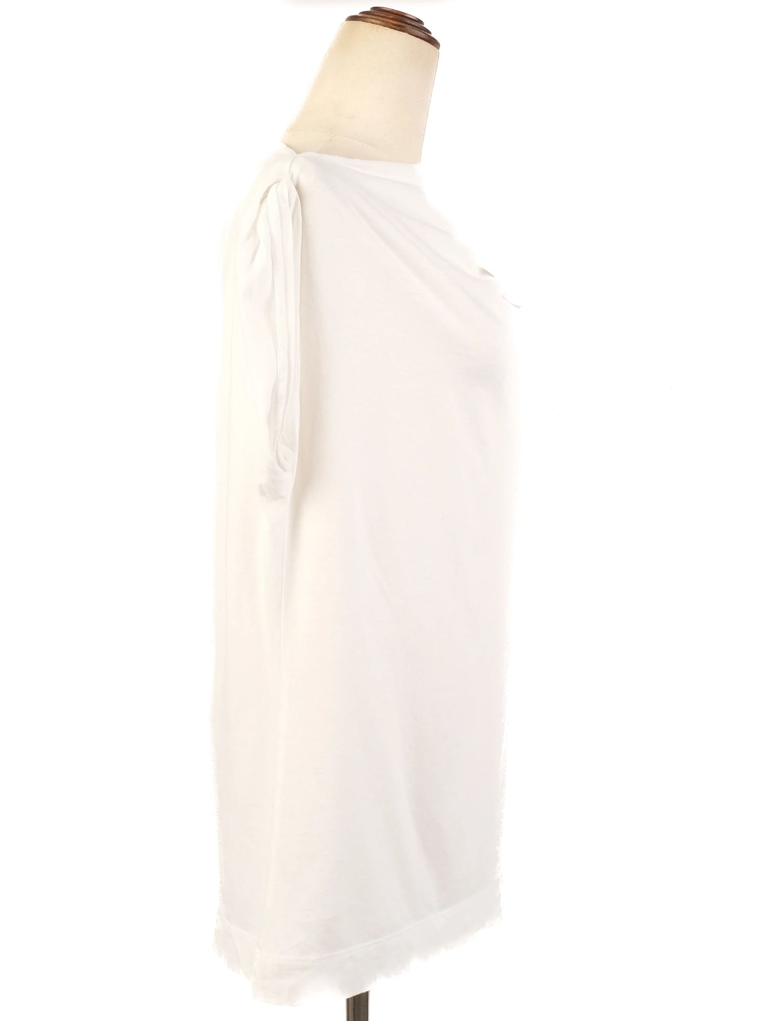 Excellent Dries Van Noten White Sleeveless Blouse Size L