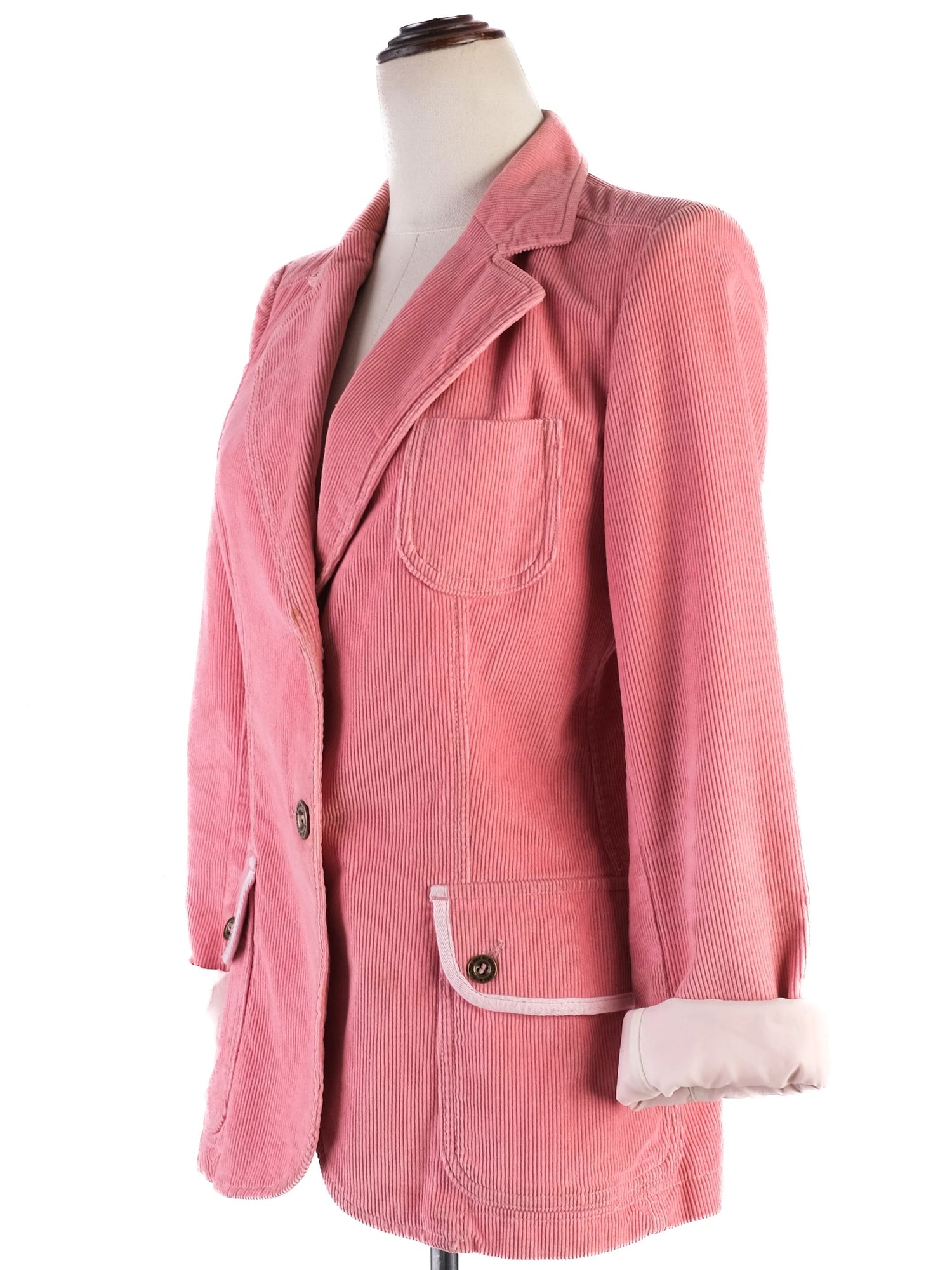Excellent See by Chloe Pink Corduroy Blazer Size N/A