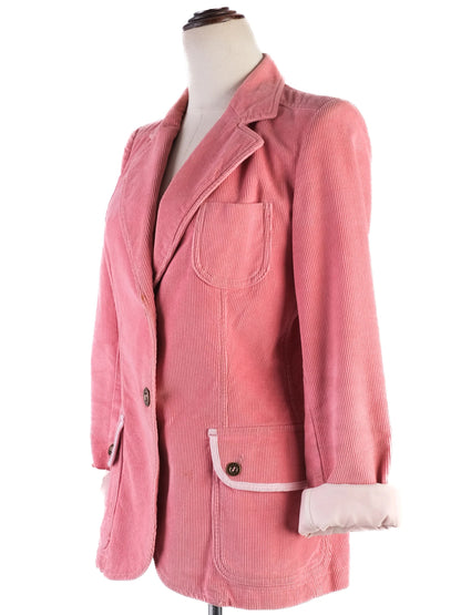 Excellent See by Chloe Pink Corduroy Blazer Size N/A