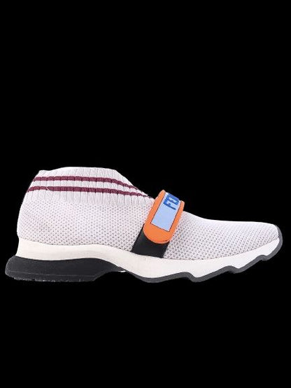 Perfect Fendi White Sneakers with Red Stripes Size 37 Women