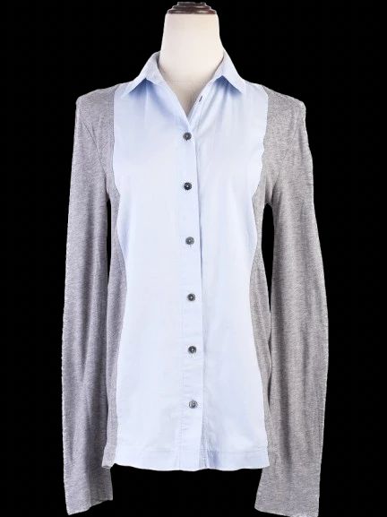Excellent Alexander Wang Long Sleeve Shirt Light Blue XS