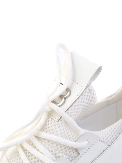 NEW Balmain White Leather Sneakers Size 43 with &