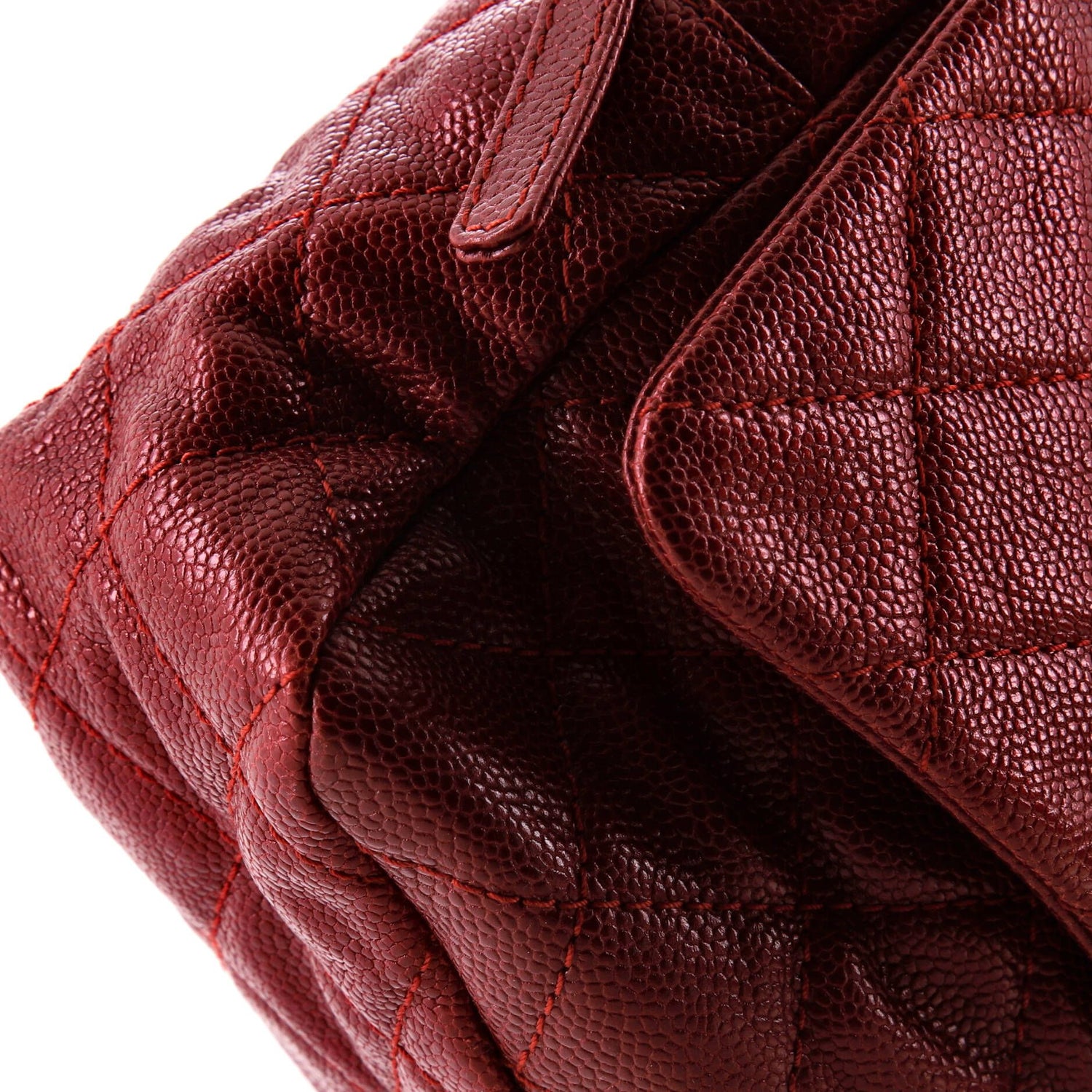 Chanel Easy Flap Bag Quilted Caviar Jumbo