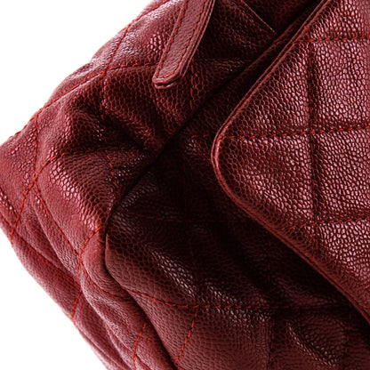 Chanel Easy Flap Bag Quilted Caviar Jumbo