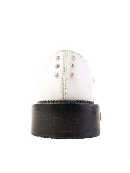 Excellent Givenchy Black &amp; White Leather Saddle Shoes Size 34.5