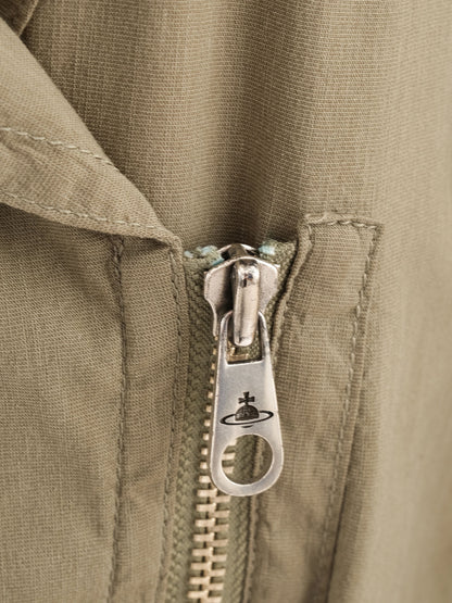 Excellent Emporio Armani Green Wool Blouse Size M Short-Sleeve