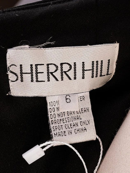 Perfect Sherri Hill Black Dress XXS Single Shoulder Glamour