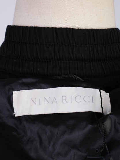 Excellent Nina Ricci Black Quilted Jacket Size S