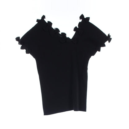 Chanel Black T-shirt Cotton Nylon P 35209k 02068