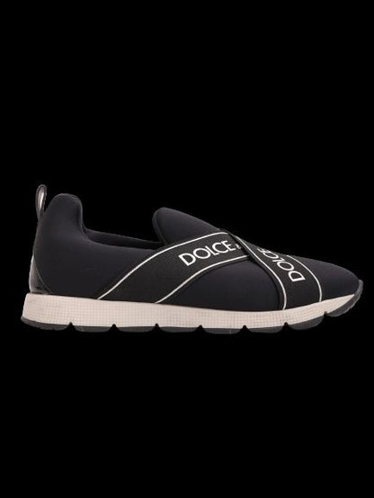 Excellent Dolce &amp; Gabbana Blue Fabric Slip-On Sneakers Size 36