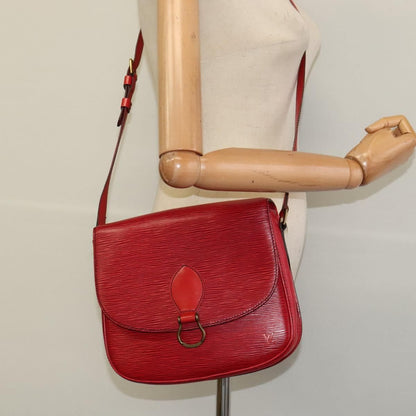 Louis Vuitton Epi Saint Cloud Gm Shoulder Bag Red M 52197 Lv Auth