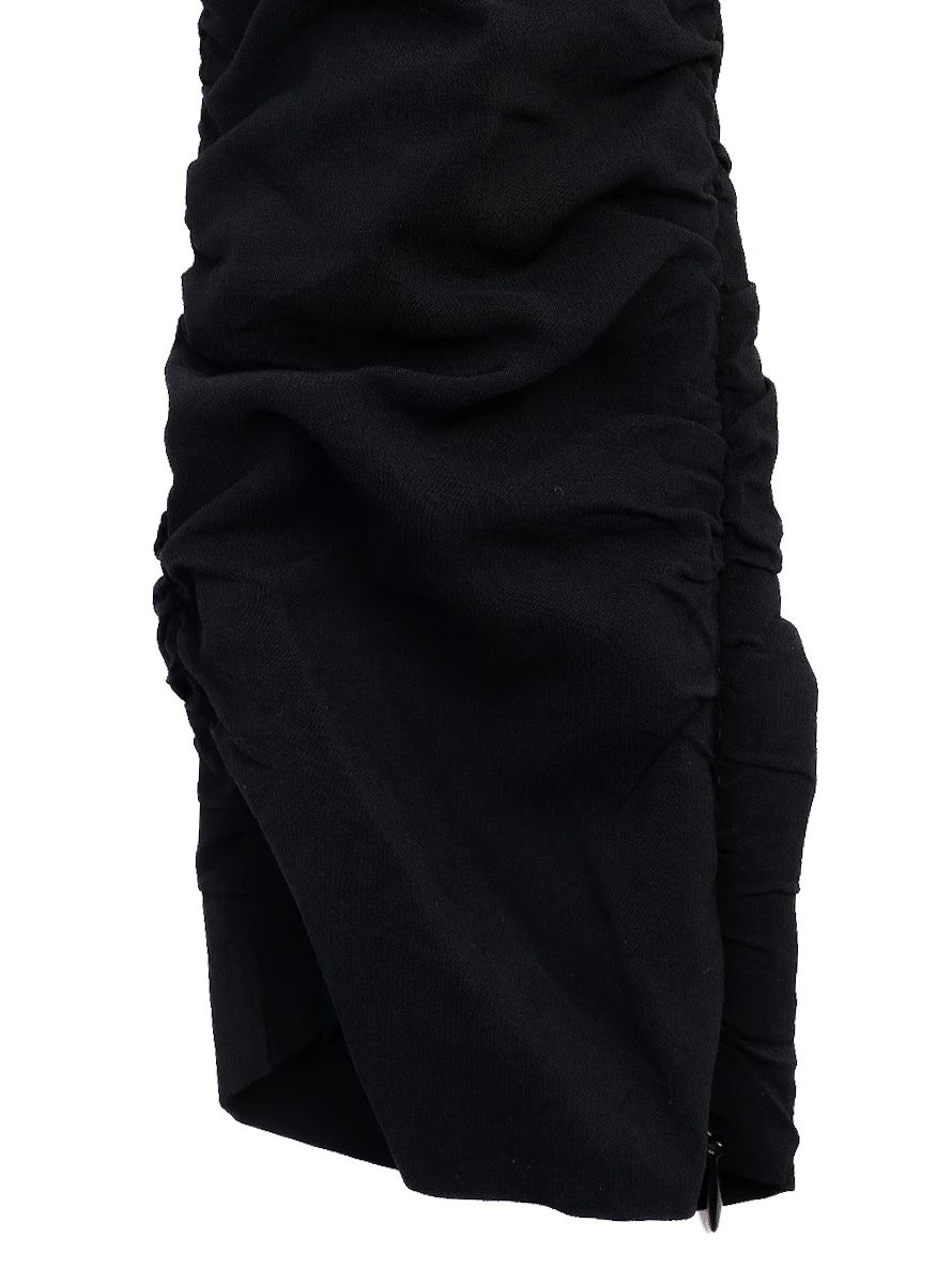 Excellent Pinko Black Ruched Pants Size XS Polyester Women&
