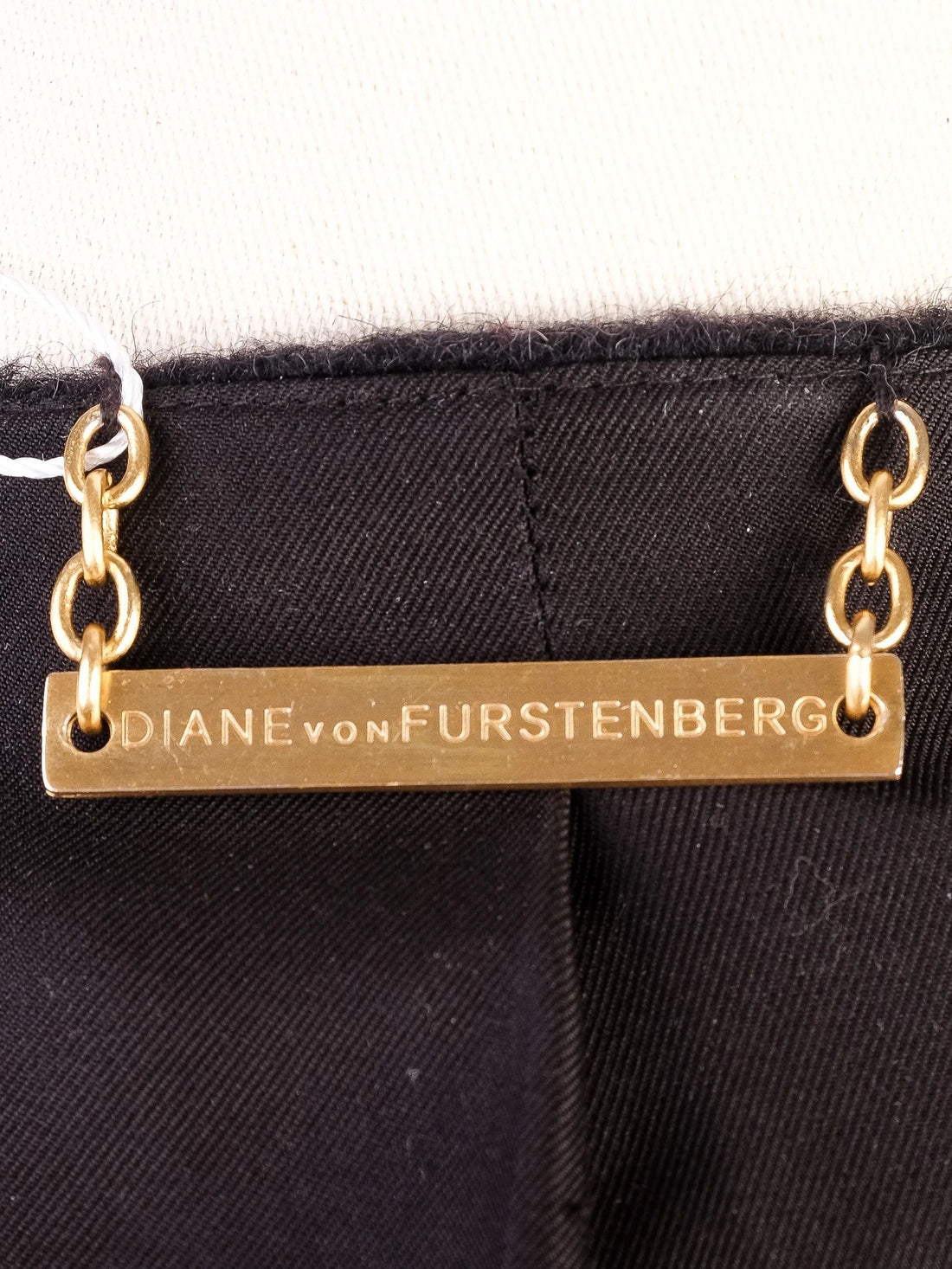 Excellent Diane von Furstenberg Black Alpaca Wool Dress Size M