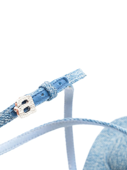 Excellent Alexander Wang Blue Leather High-Heeled Sandals Size 38