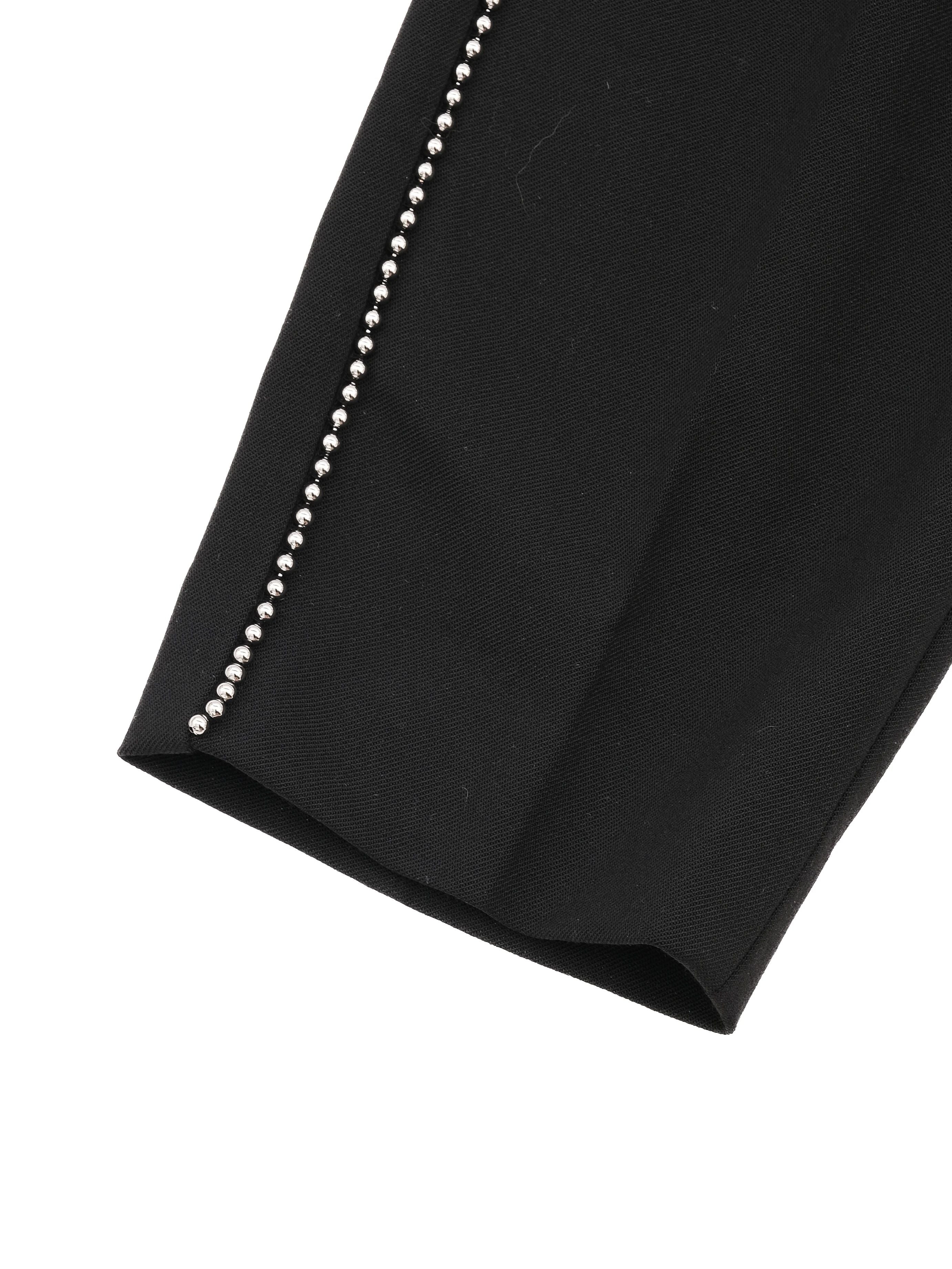 Excellent Alexander Wang Black Wool Pants Size XS with Stud Details