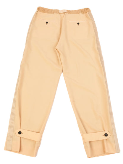 Excellent Sacai Yellow Polyester Pants Size XL Women&