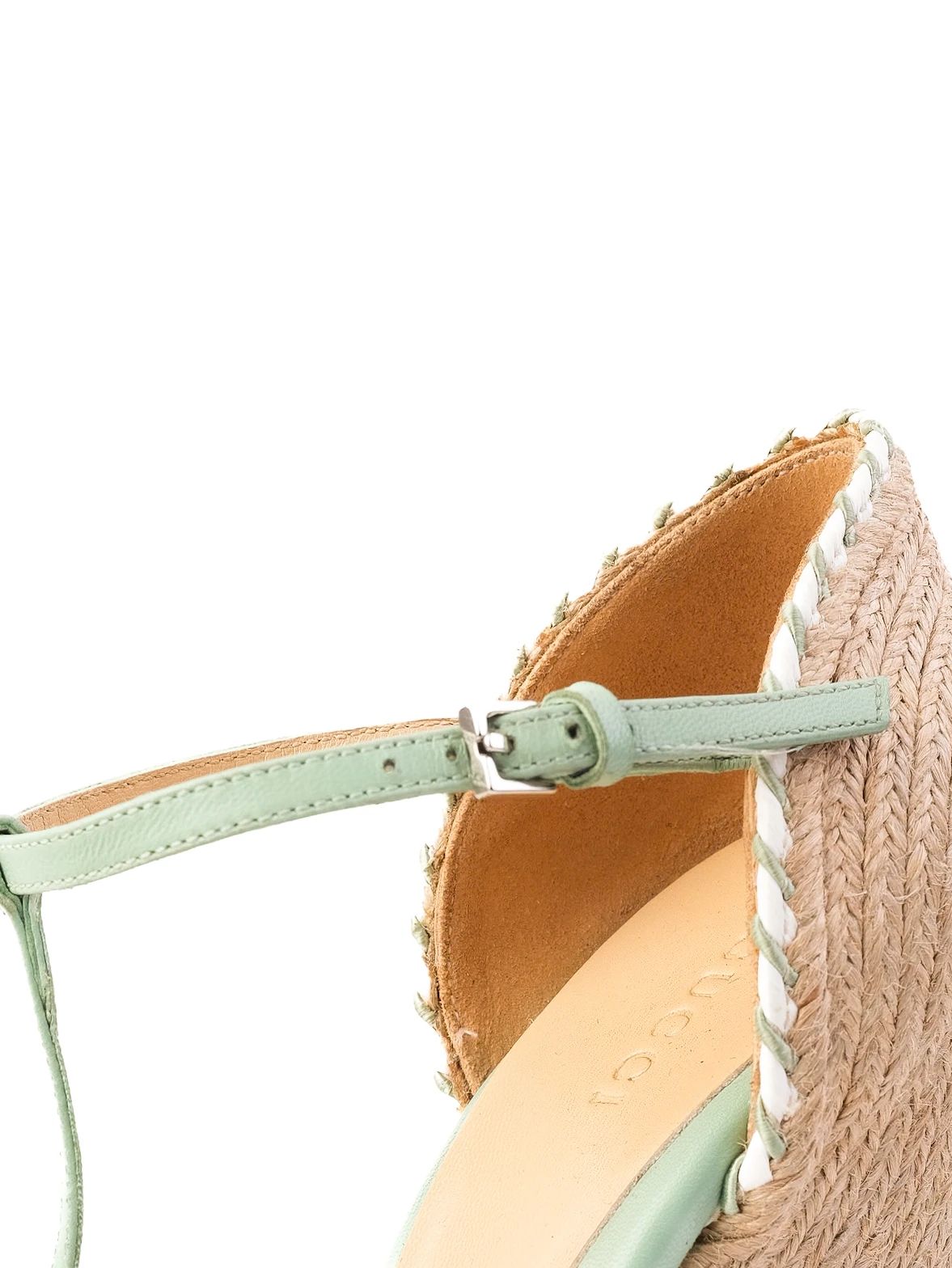 Excellent Gucci Wedge Sandals Combined Leather Casual Size - Women