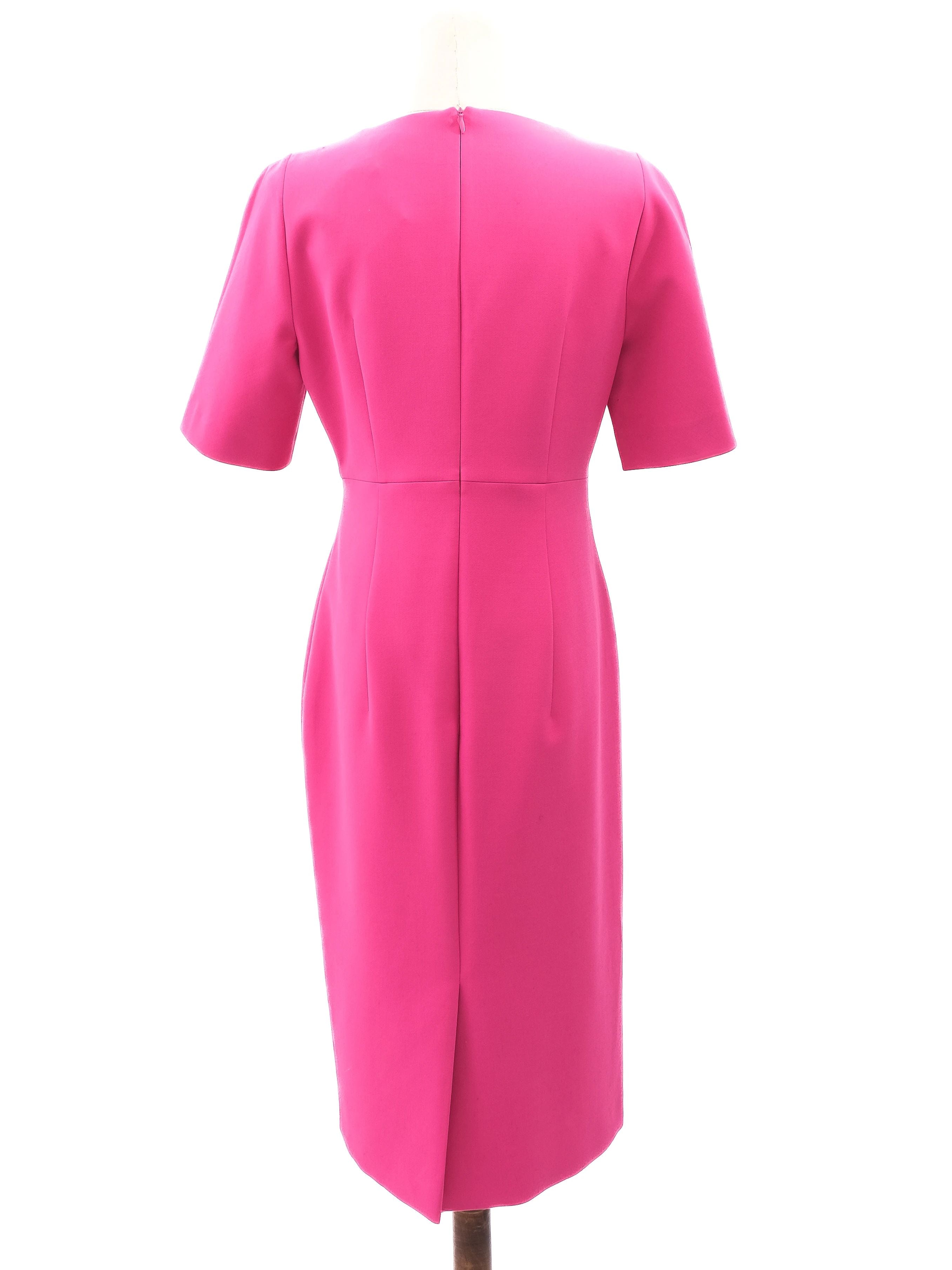 Excellent Hugo Boss Pink Viscose Dress Size L Women