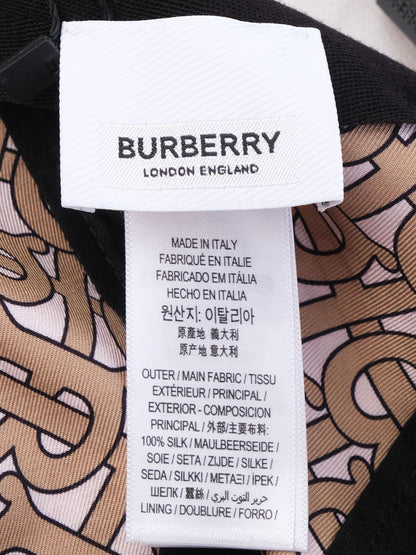 NEW Burberry Pink Silk Hat Size S with Interlocking Letter Pattern