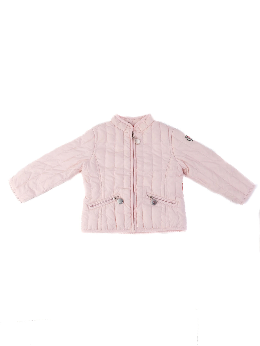 Excellent Moncler Kids Pink Quilted Jacket Size 2 - Nylon