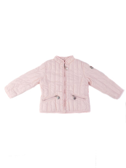Excellent Moncler Kids Pink Quilted Jacket Size 2 - Nylon