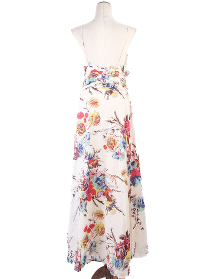 EXCELLENT Kenzo Floral Maxi Dress Size M Spaghetti Straps Cotton