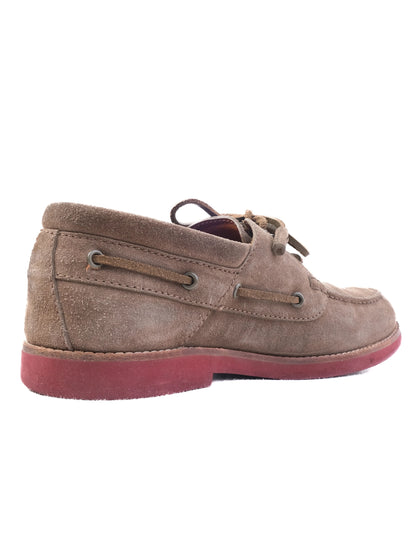 Excellent Louis Vuitton Green Genuine Suede Boat Shoes Size 43.5