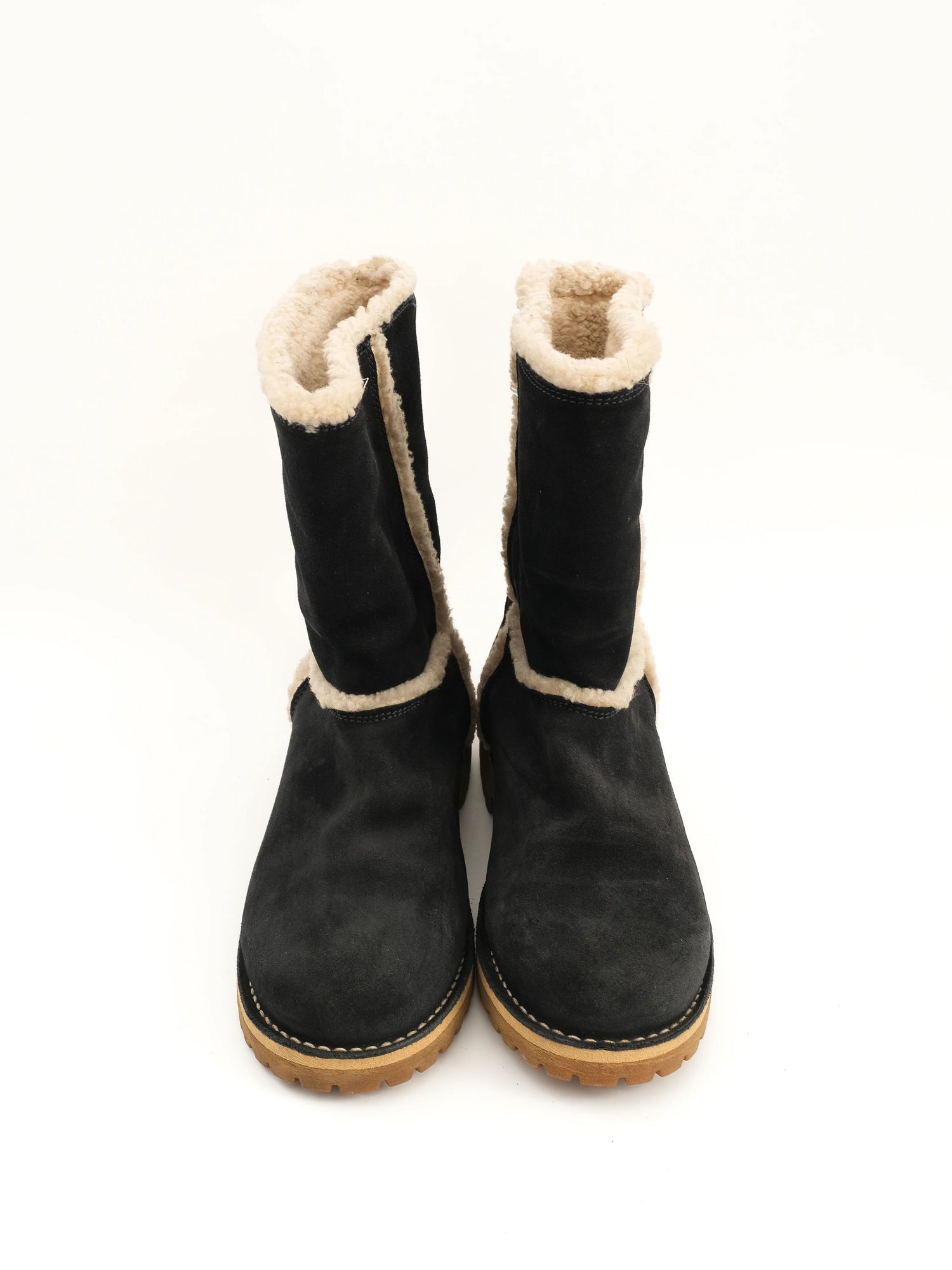 Excellent Emporio Armani Blue Genuine Suede Boots Size 39 Women