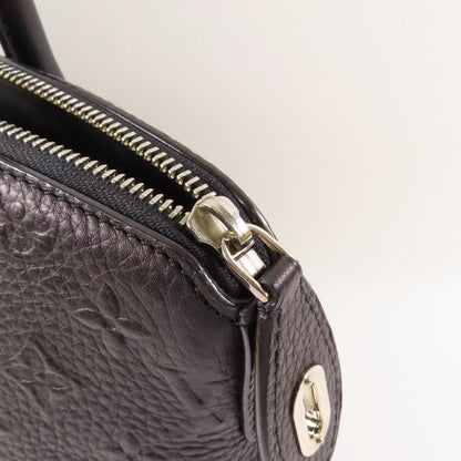 Louis Vuitton Cowhide Leather Revelation Lockit Ginpaku Handmade Bag Black Blk Handbag M 40771