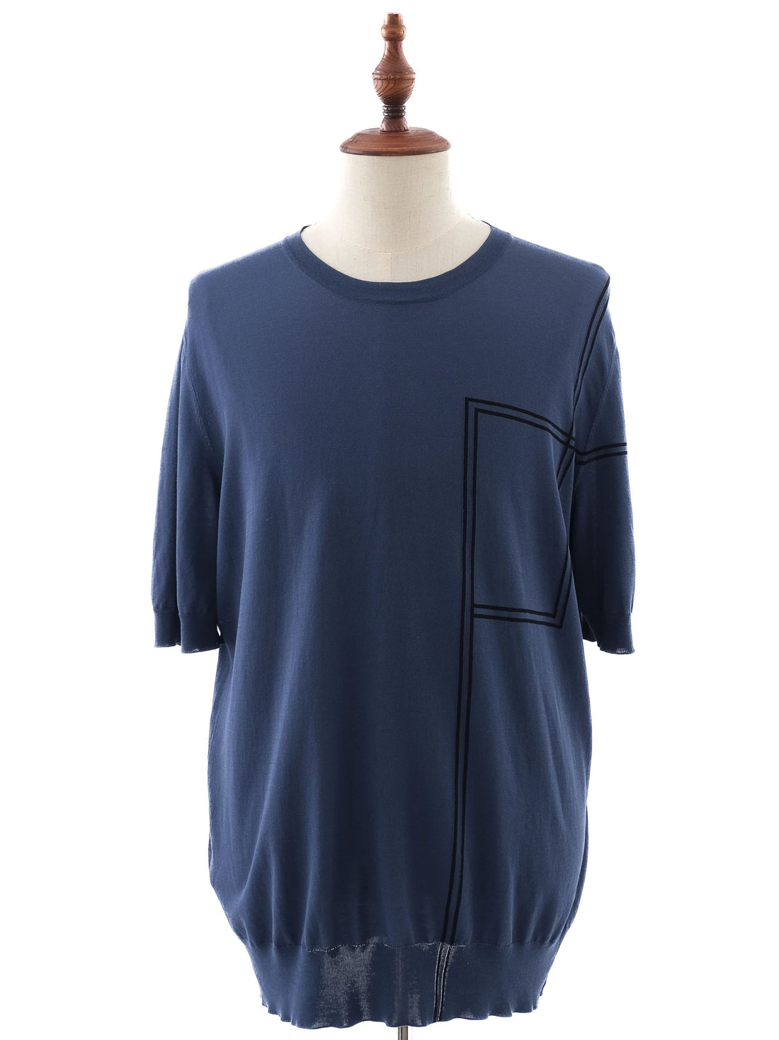 Excellent Hermes Blue Cotton Men&