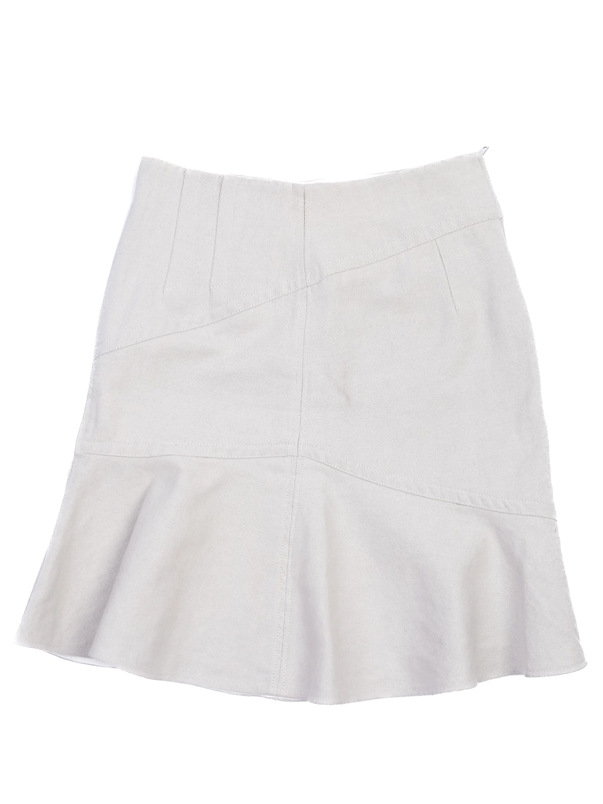 Excellent Isabel Marant White Flared Hem Skirt Size S