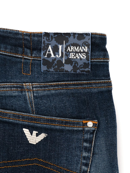 Excellent Armani Jeans Blue Denim Size S for Women