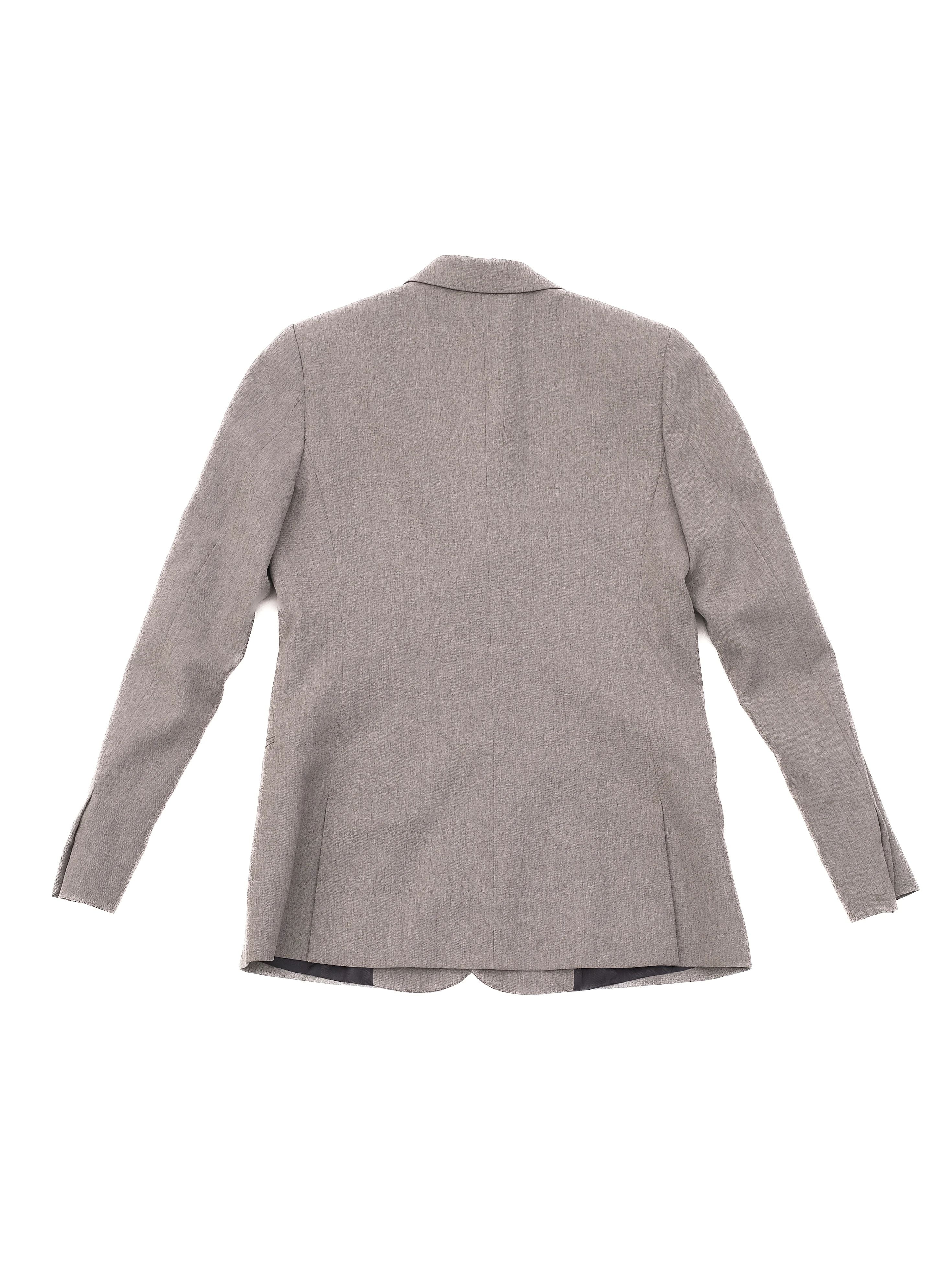 Excellent Armani Junior Gray Wool Blazer Size 12 Women