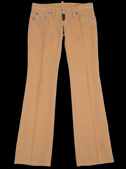 EXCELLENT 7 For All Mankind Orange Cotton Pants Size M Women