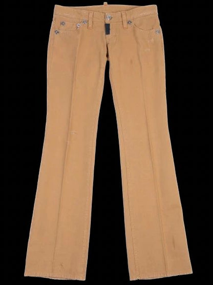 EXCELLENT 7 For All Mankind Orange Cotton Pants Size M Women
